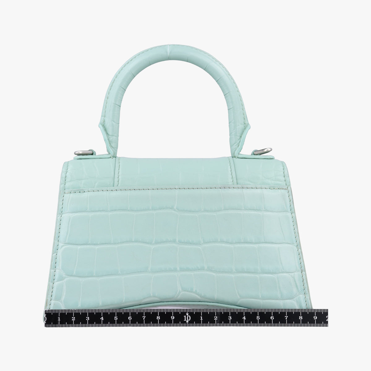 Pre-owned Balenciaga Hourglas Green leather  shoulderbag | stylenewstar