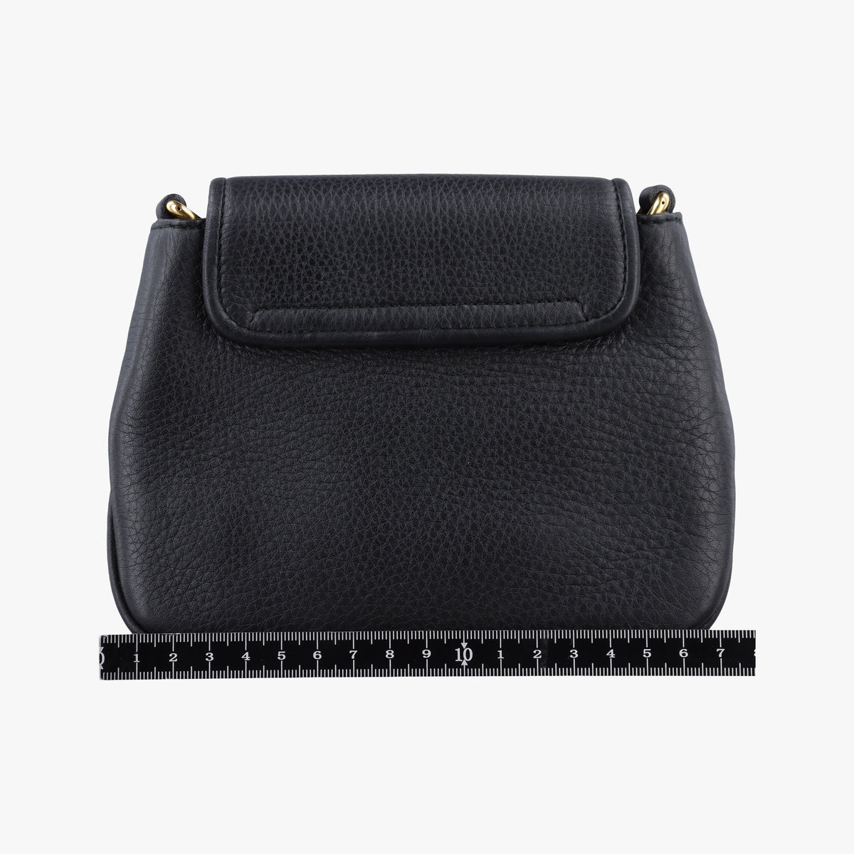 Pre-owned Gucci 1973 Double G Black Leather 251821 shoulderbag | stylenewstar