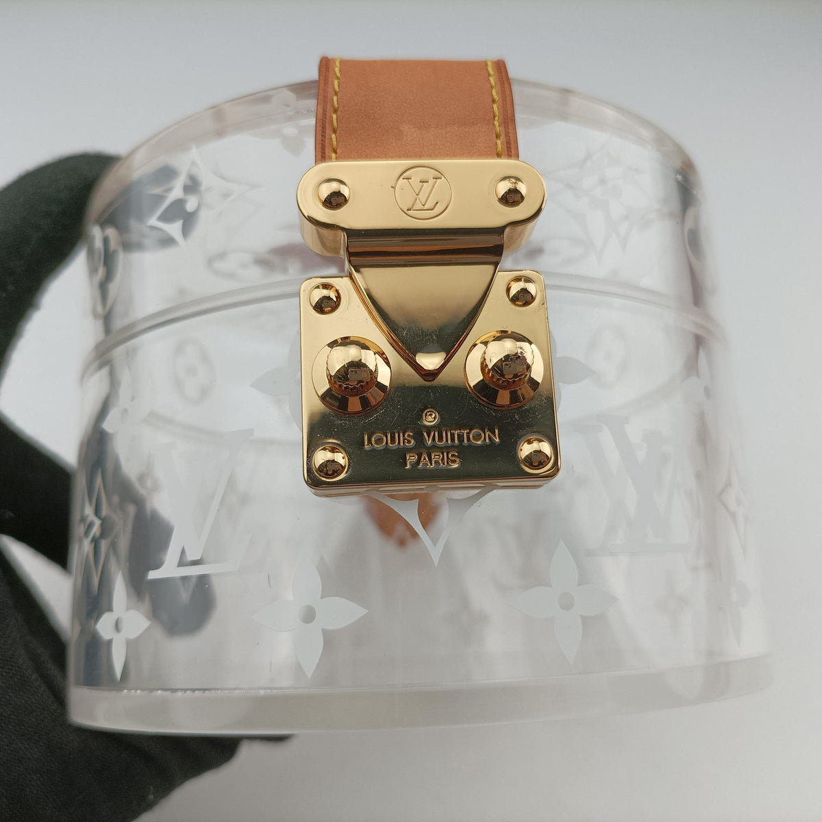 Secondhand Louis Vuitton Box Scott Transparent Monogram Plexiglass GI0203 vanitybag | stylenewstar