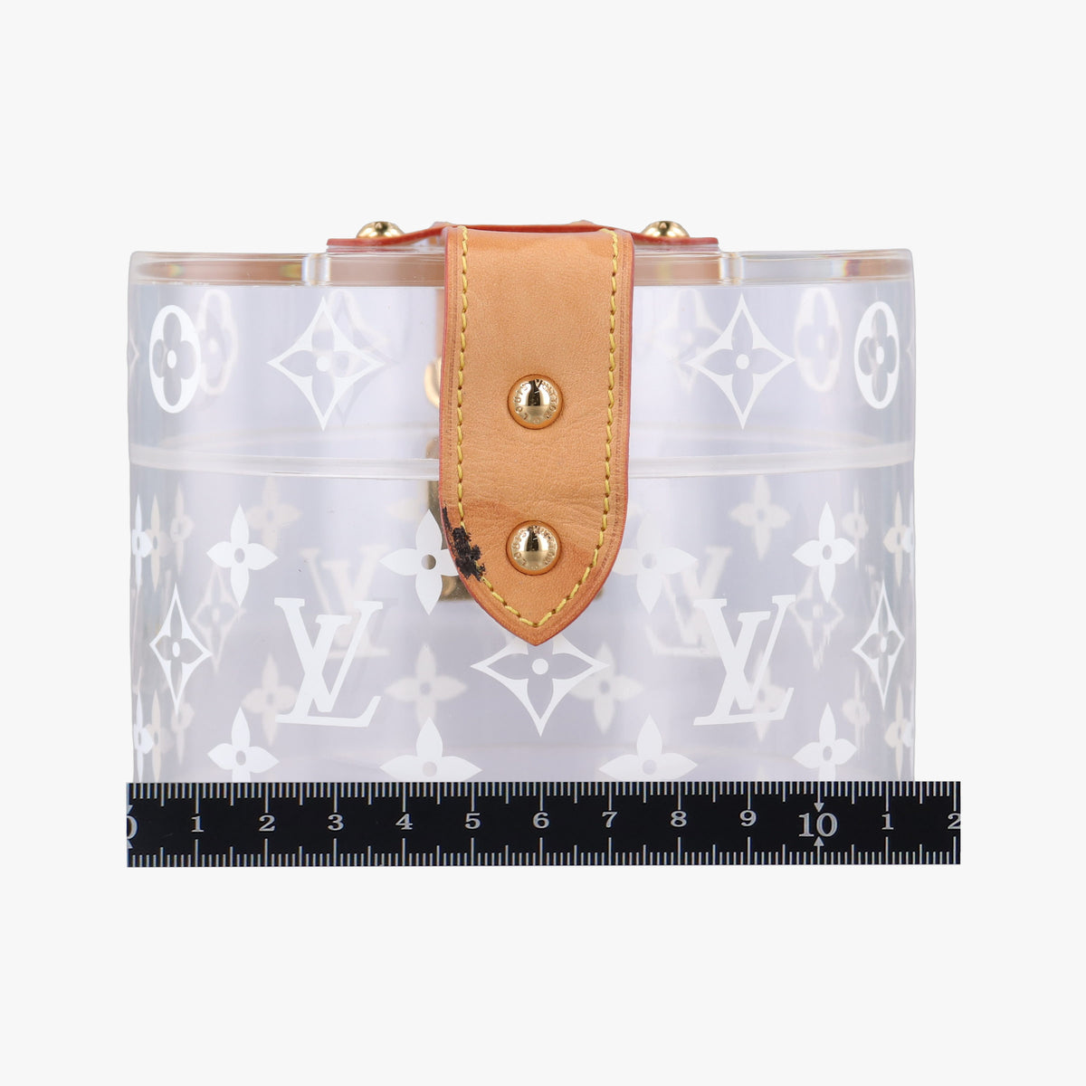 Secondhand Louis Vuitton Box Scott Transparent Monogram Plexiglass GI0203 vanitybag | stylenewstar