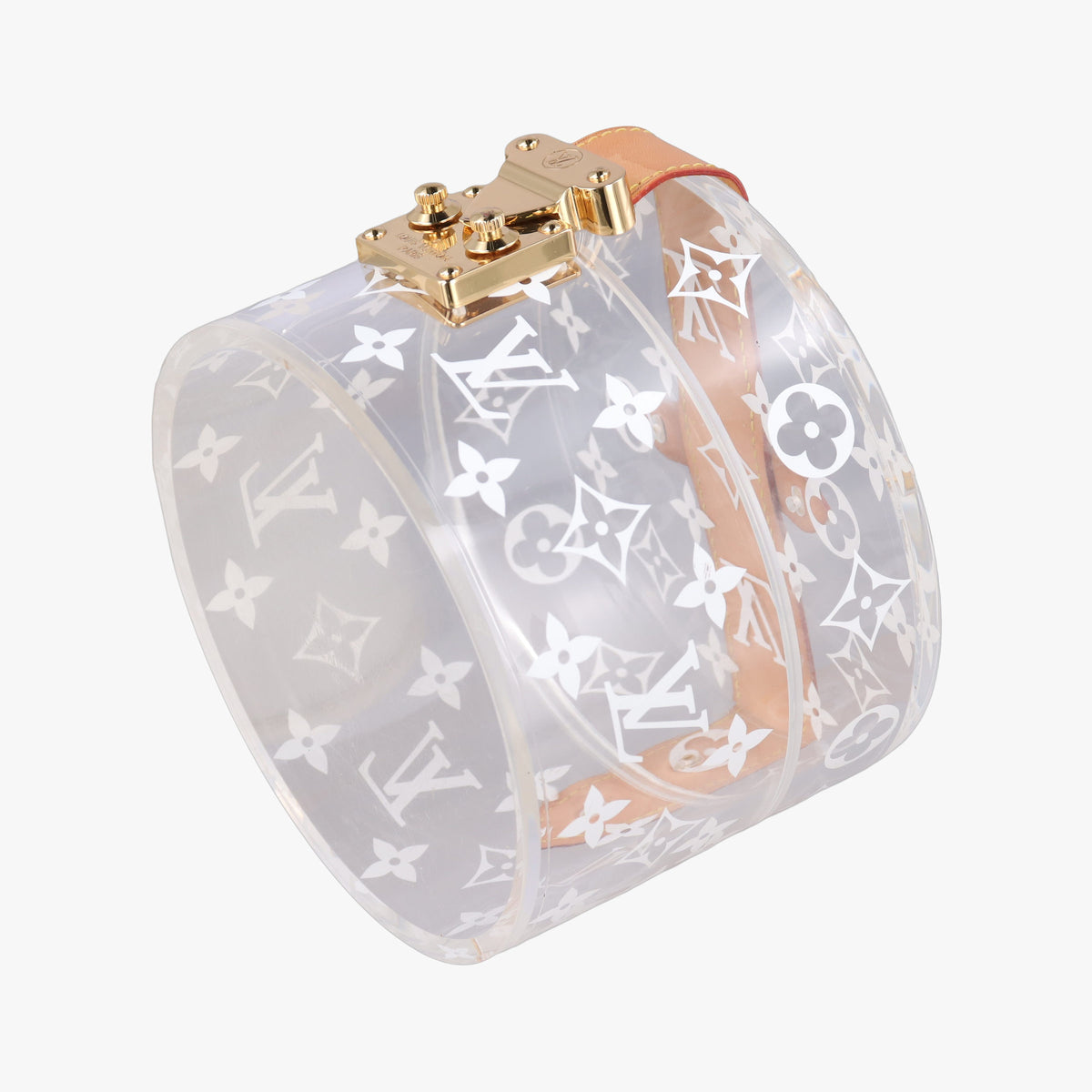 Secondhand Louis Vuitton Box Scott Transparent Monogram Plexiglass GI0203 vanitybag | stylenewstar