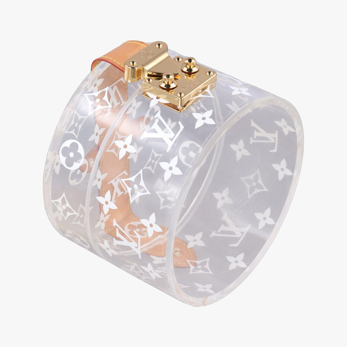 Secondhand Louis Vuitton Box Scott Transparent Monogram Plexiglass GI0203 vanitybag | stylenewstar