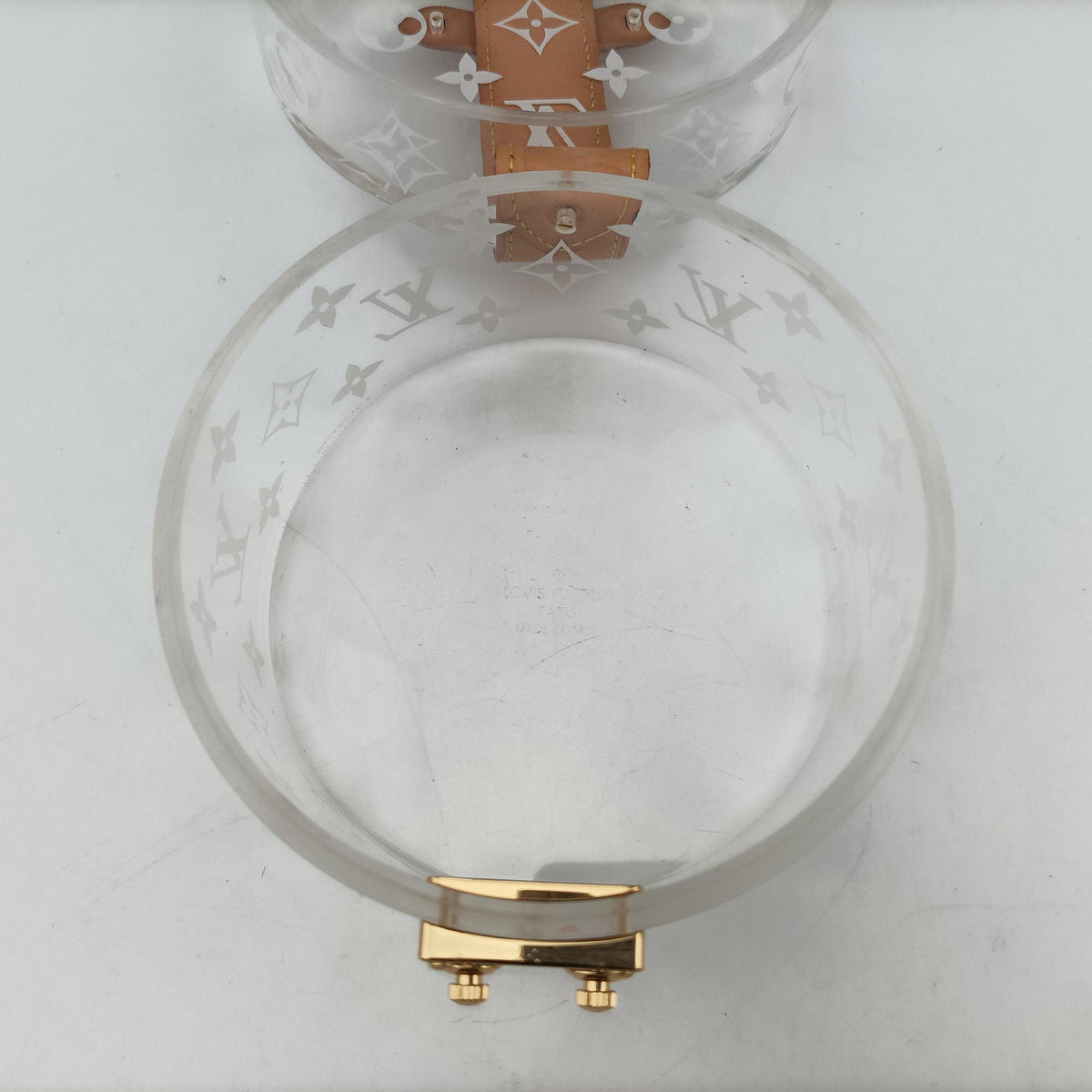 Secondhand Louis Vuitton Box Scott Transparent Monogram Plexiglass GI0203 vanitybag | stylenewstar