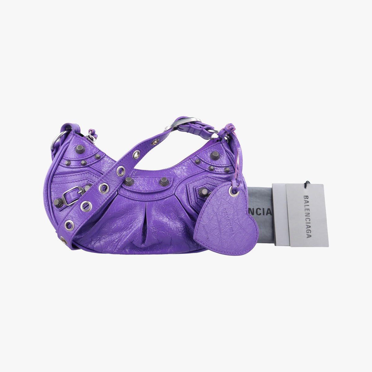 Vintage Balenciaga Le Cagole Purple lambskin  shoulderbag | stylenewstar