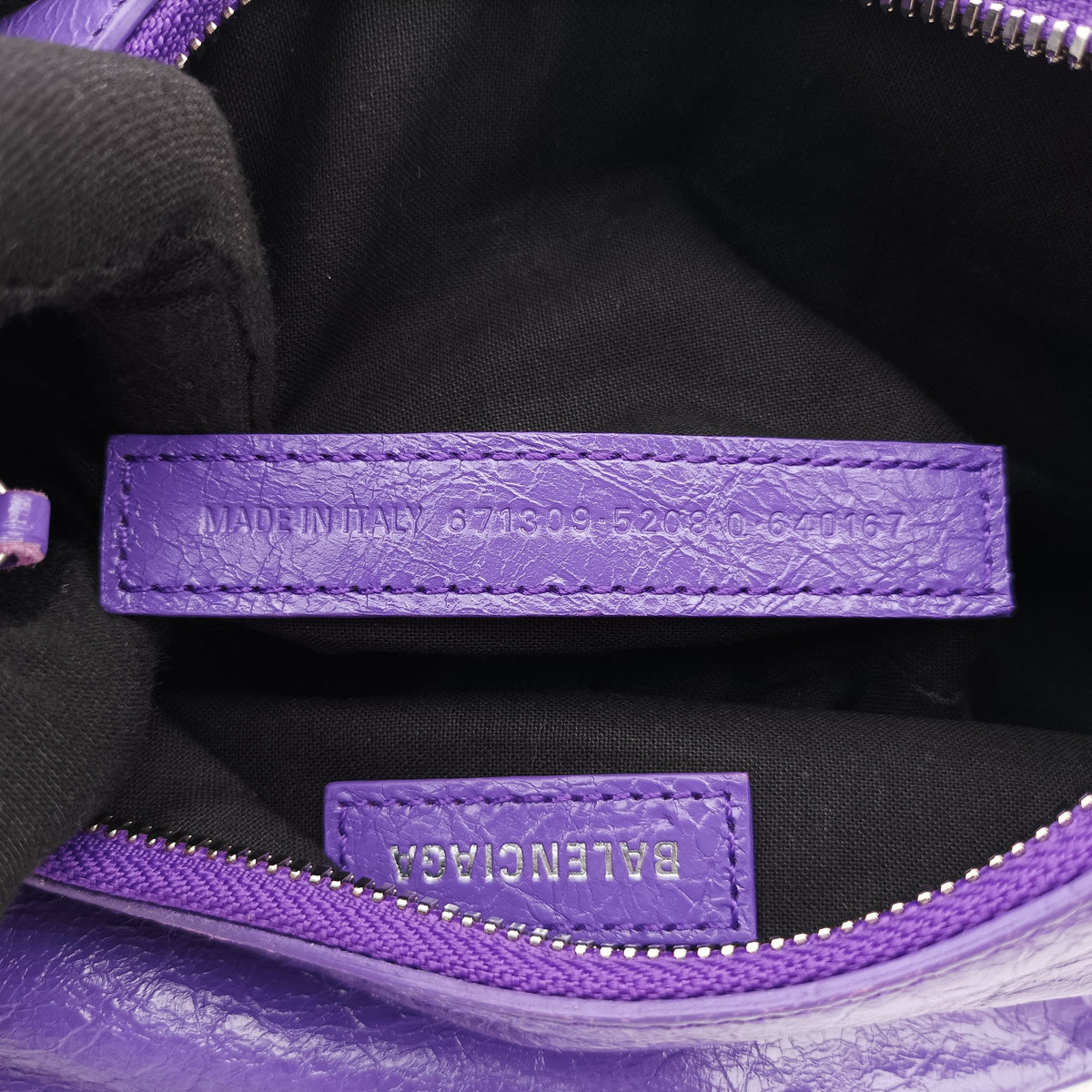 Vintage Balenciaga Le Cagole Purple lambskin  shoulderbag | stylenewstar