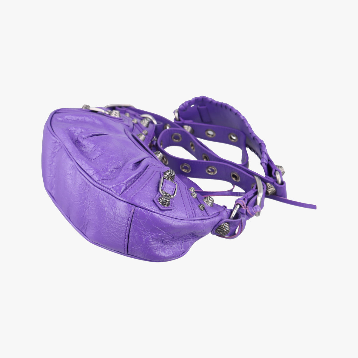 Vintage Balenciaga Le Cagole Purple lambskin  shoulderbag | stylenewstar
