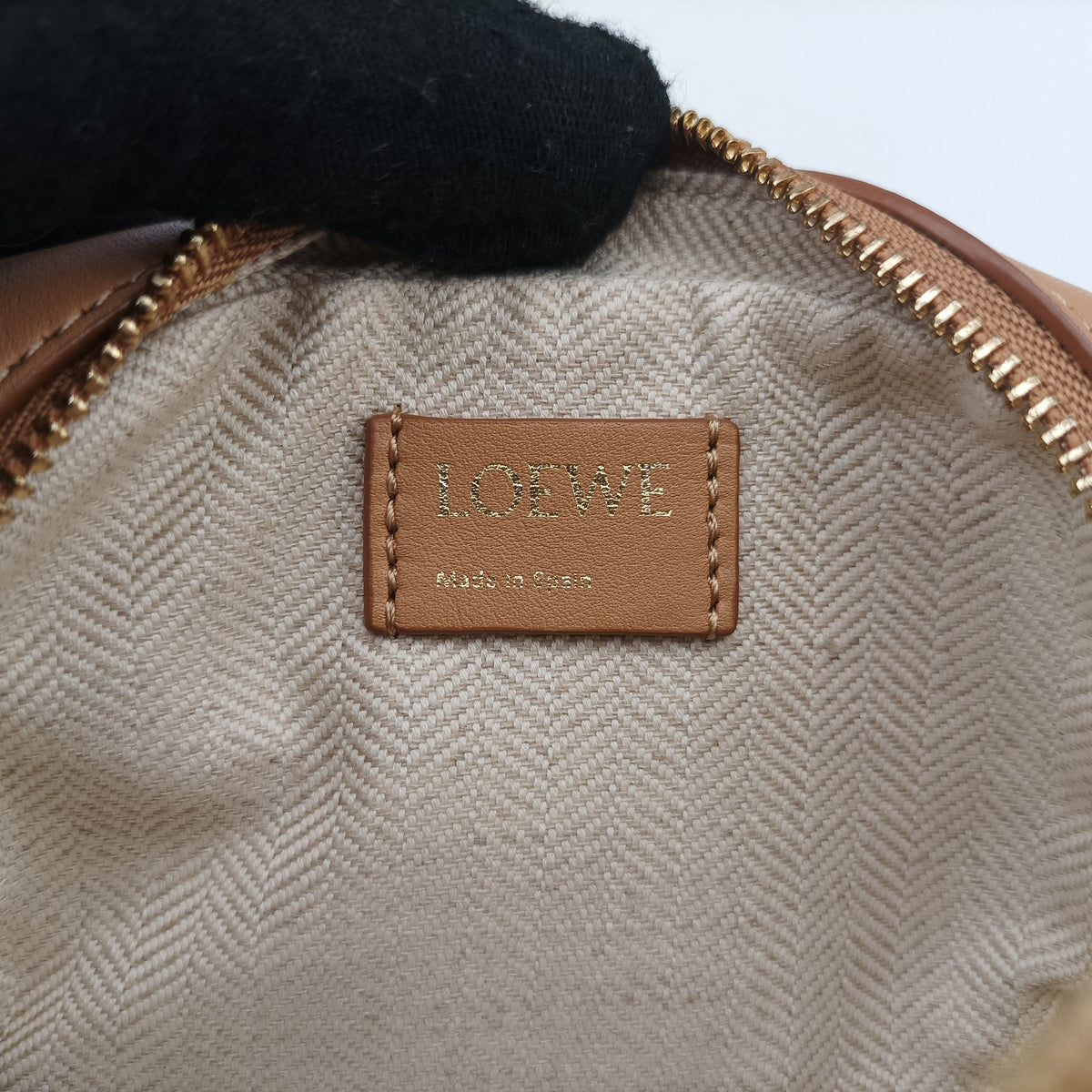 Secondhand Loewe Amazona Nano Brown Canvas x leather  shoulderbag | stylenewstar