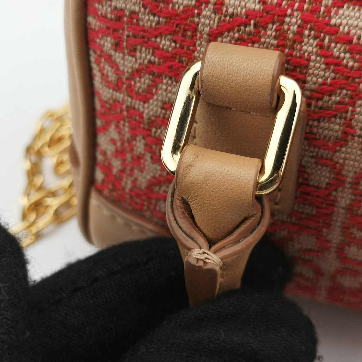 Secondhand Loewe Amazona Nano Brown Canvas x leather  shoulderbag | stylenewstar
