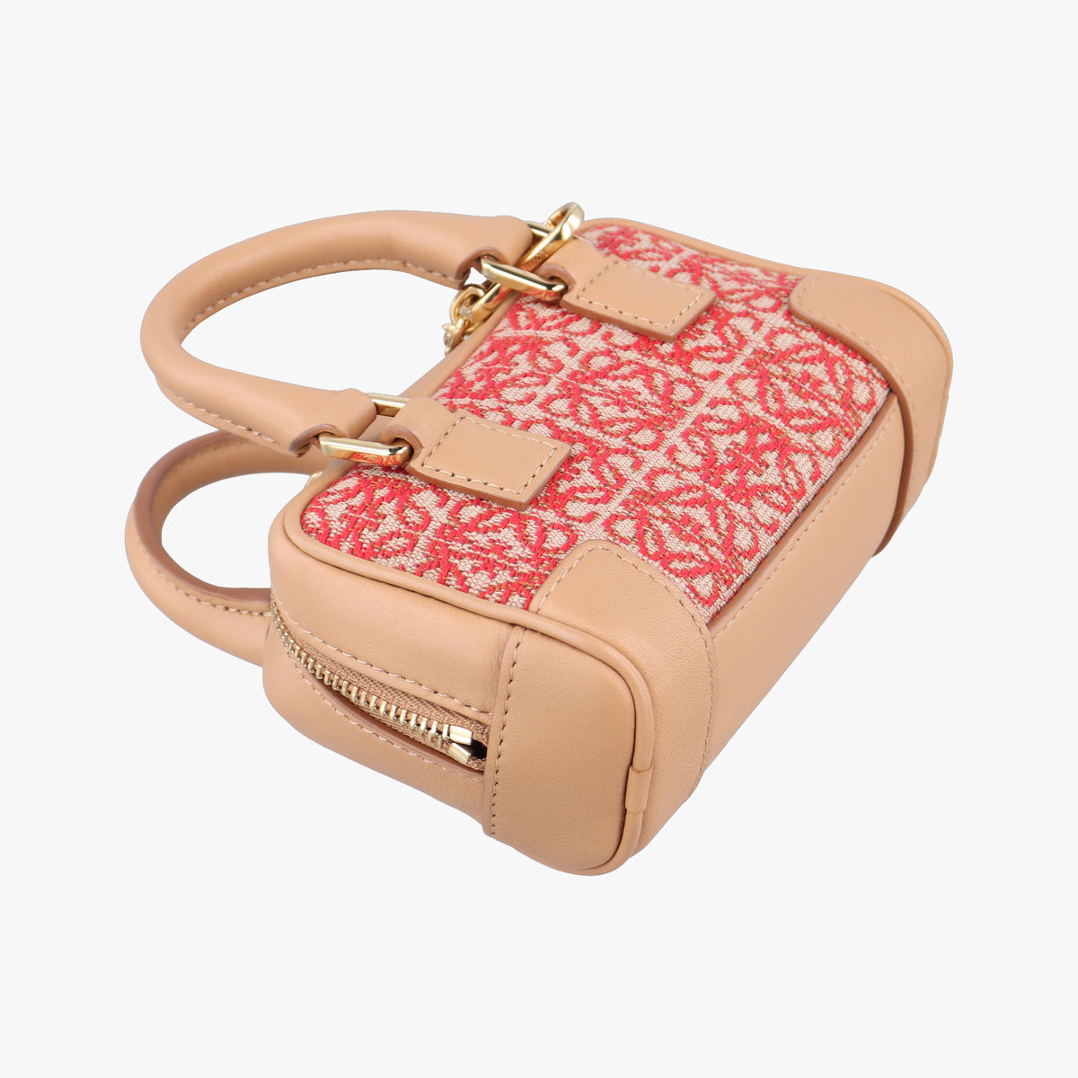 Secondhand Loewe Amazona Nano Brown Canvas x leather  shoulderbag | stylenewstar