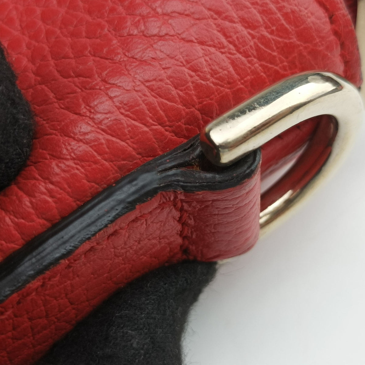 Pre-owned Gucci Bamboo tassel fringe Red Leather 365346 shoulderbag | stylenewstar
