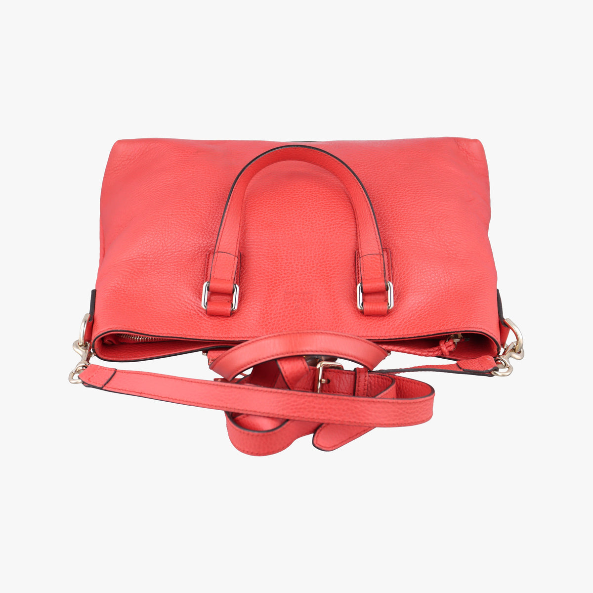 Pre-owned Gucci Bamboo tassel fringe Red Leather 365346 shoulderbag | stylenewstar