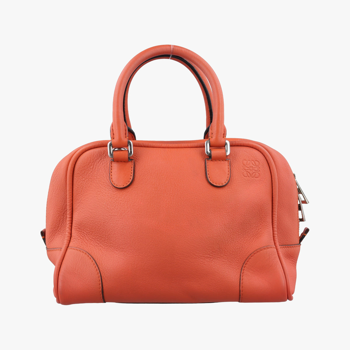 Pre-owned Loewe Amazona Orange Leather  handbag | stylenewstar