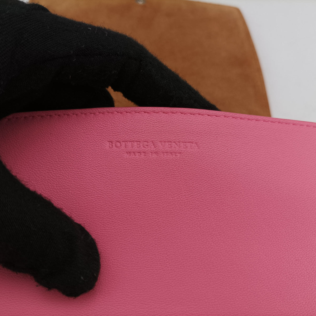 Secondhand Bottega Veneta Cassette Pink lambskin  shoulderbag | stylenewstar