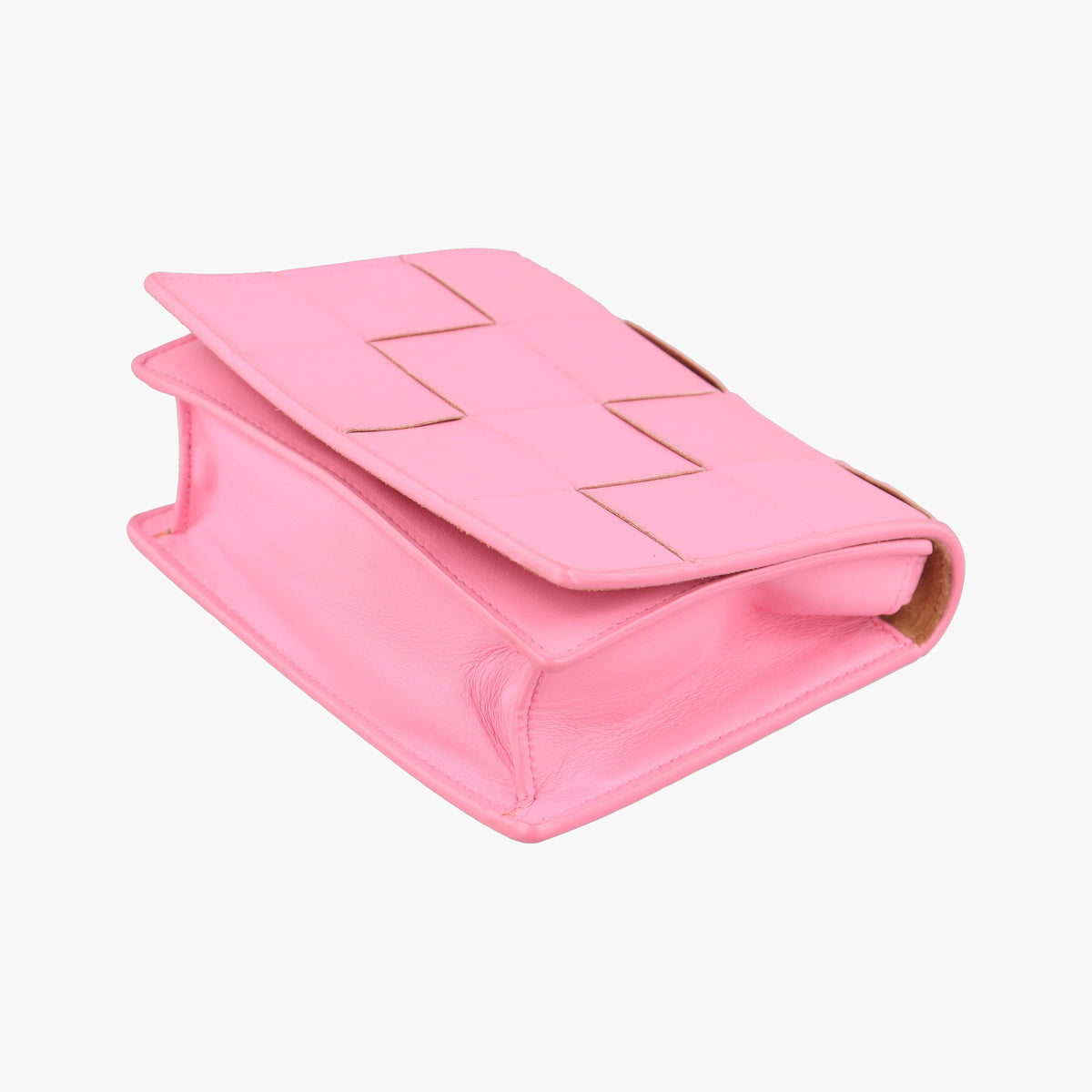 Secondhand Bottega Veneta Cassette Pink lambskin  shoulderbag | stylenewstar