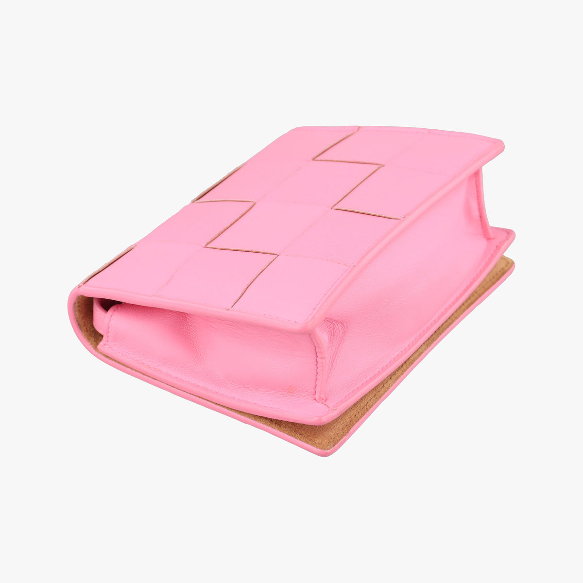 Secondhand Bottega Veneta Cassette Pink lambskin  shoulderbag | stylenewstar