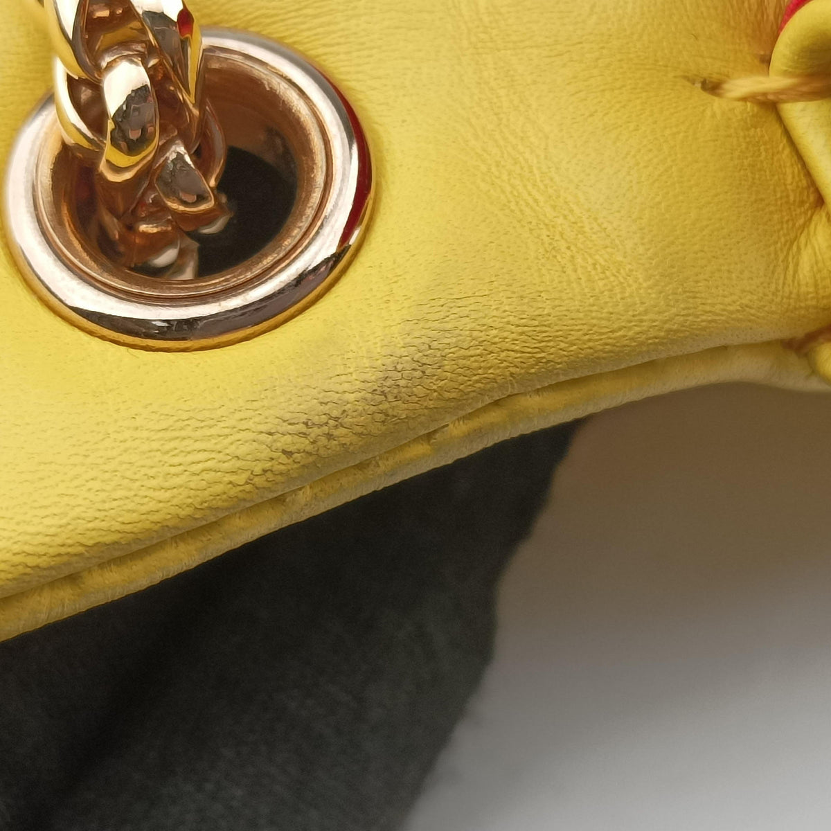 Vintage Christian Louboutin Sweet Charity Scarabe Spike Yellow Leather  shoulderbag | stylenewstar