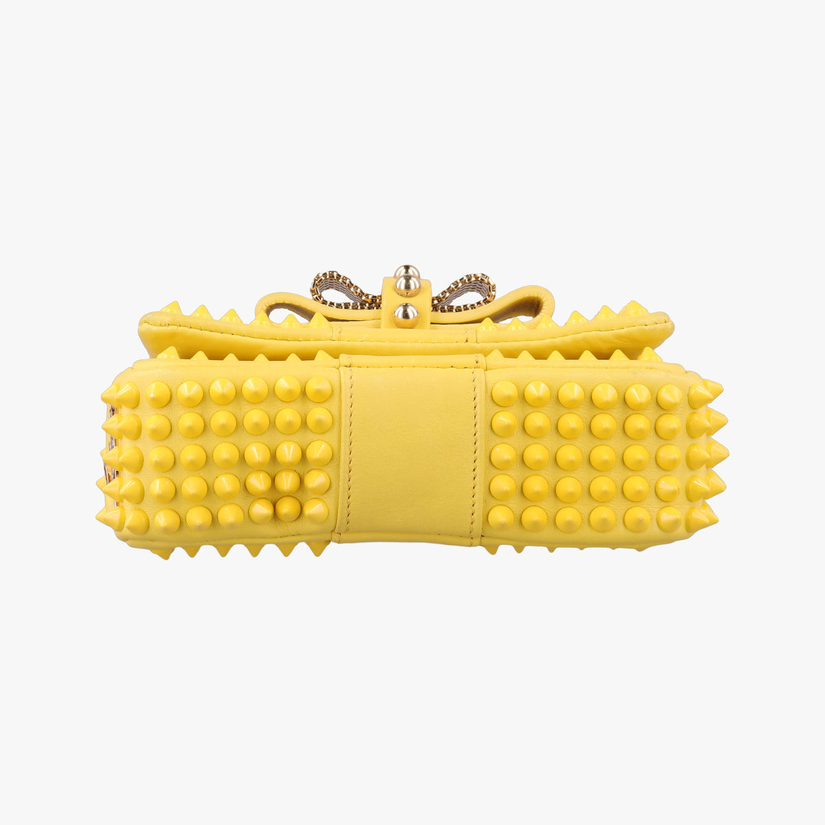 Vintage Christian Louboutin Sweet Charity Scarabe Spike Yellow Leather  shoulderbag | stylenewstar