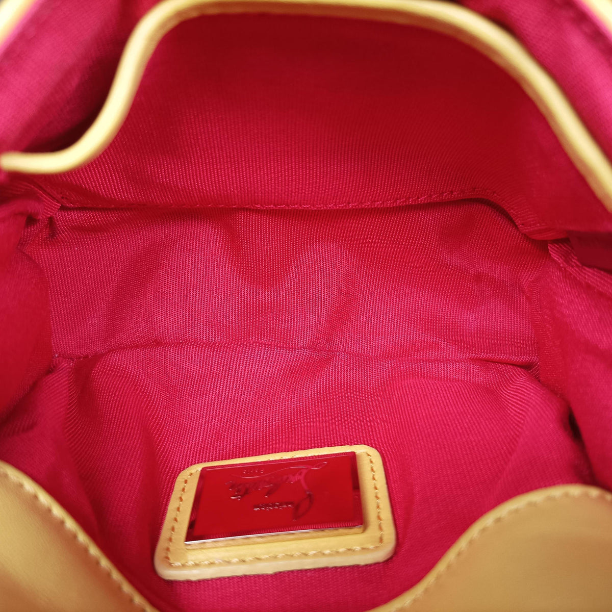 Vintage Christian Louboutin Sweet Charity Scarabe Spike Yellow Leather  shoulderbag | stylenewstar