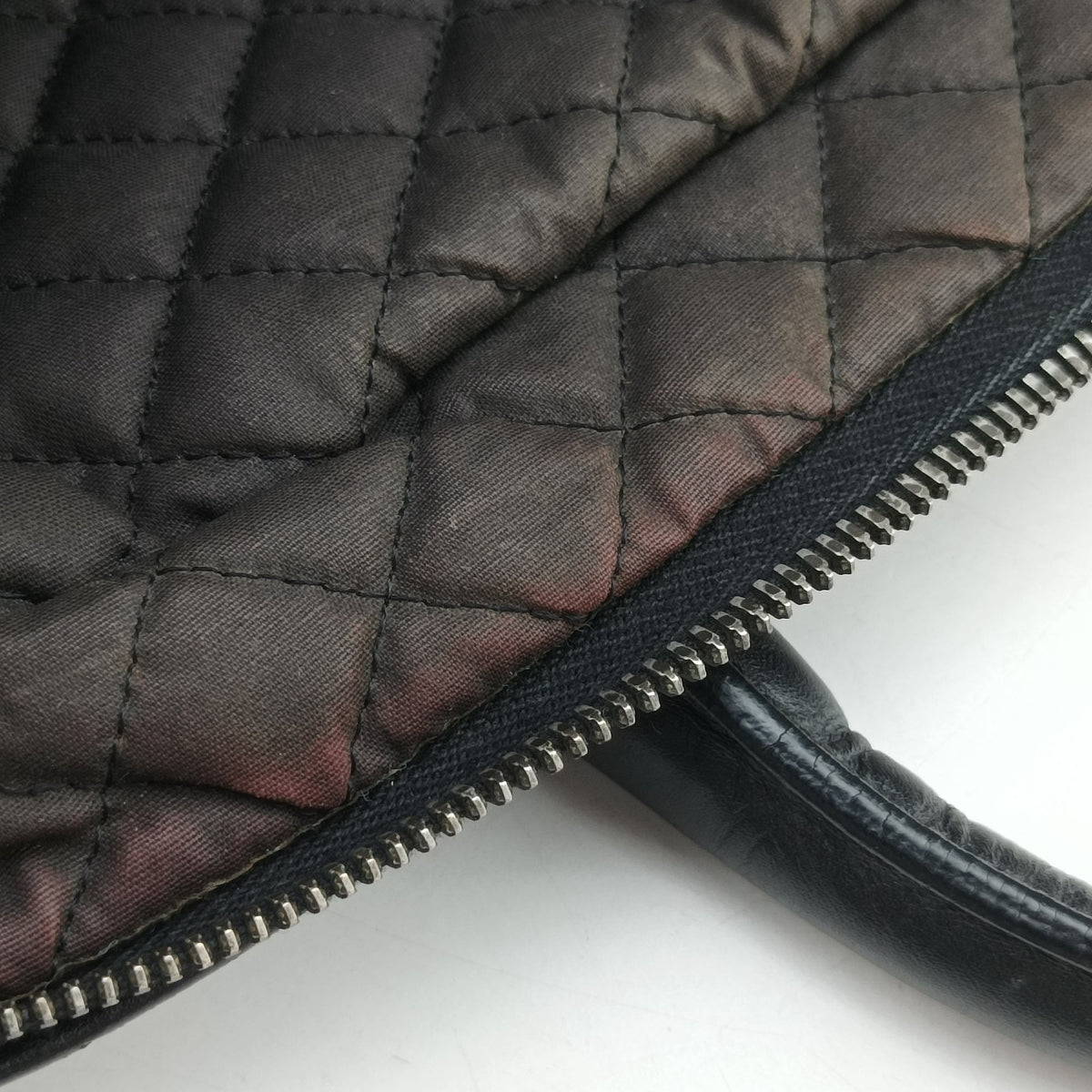 Pre-owned Bottega Veneta Intrecciato Black Lambskin  shoulderbag | stylenewstar