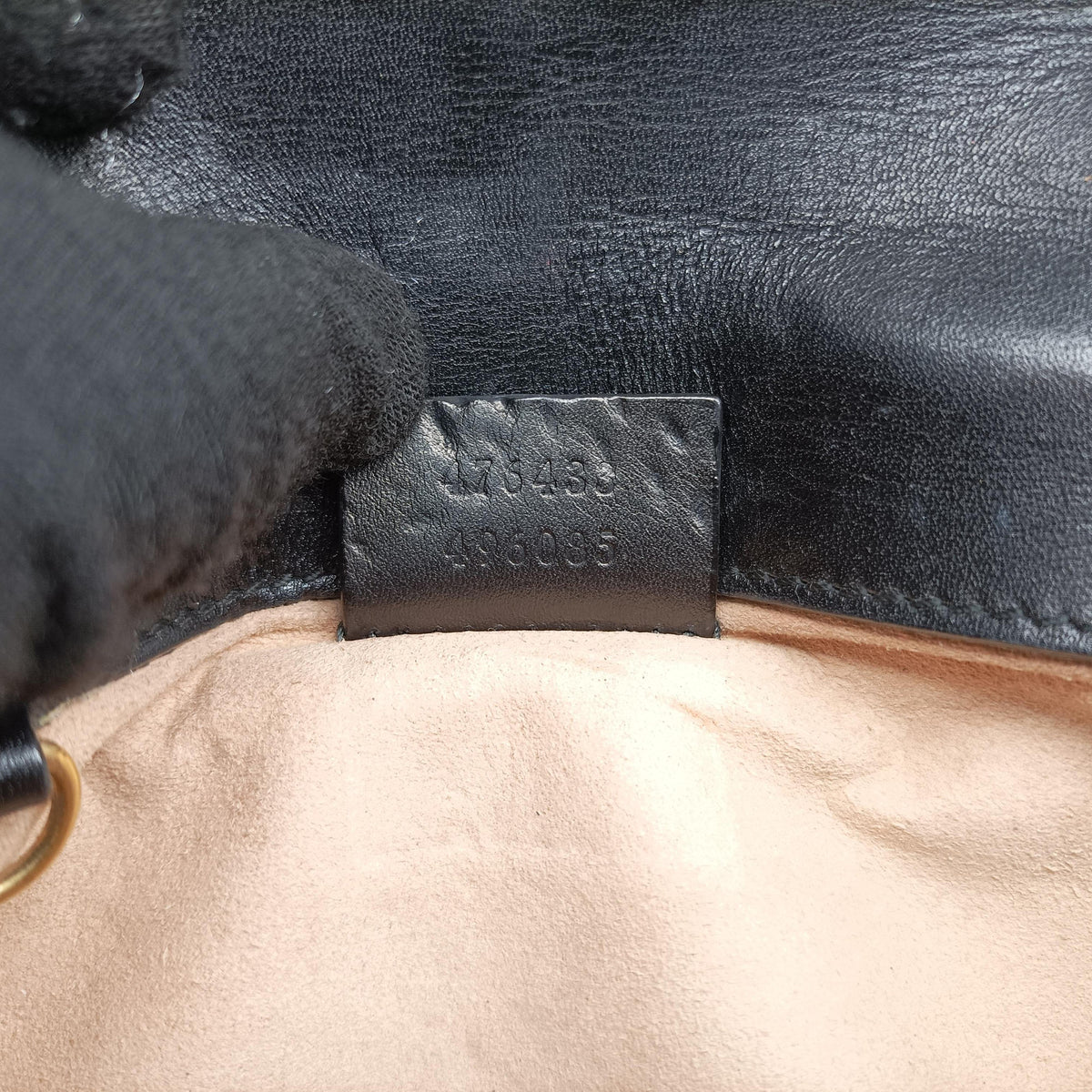 Pre-owned Gucci GG Marmont Black Leather 476433 shoulderbag | stylenewstar