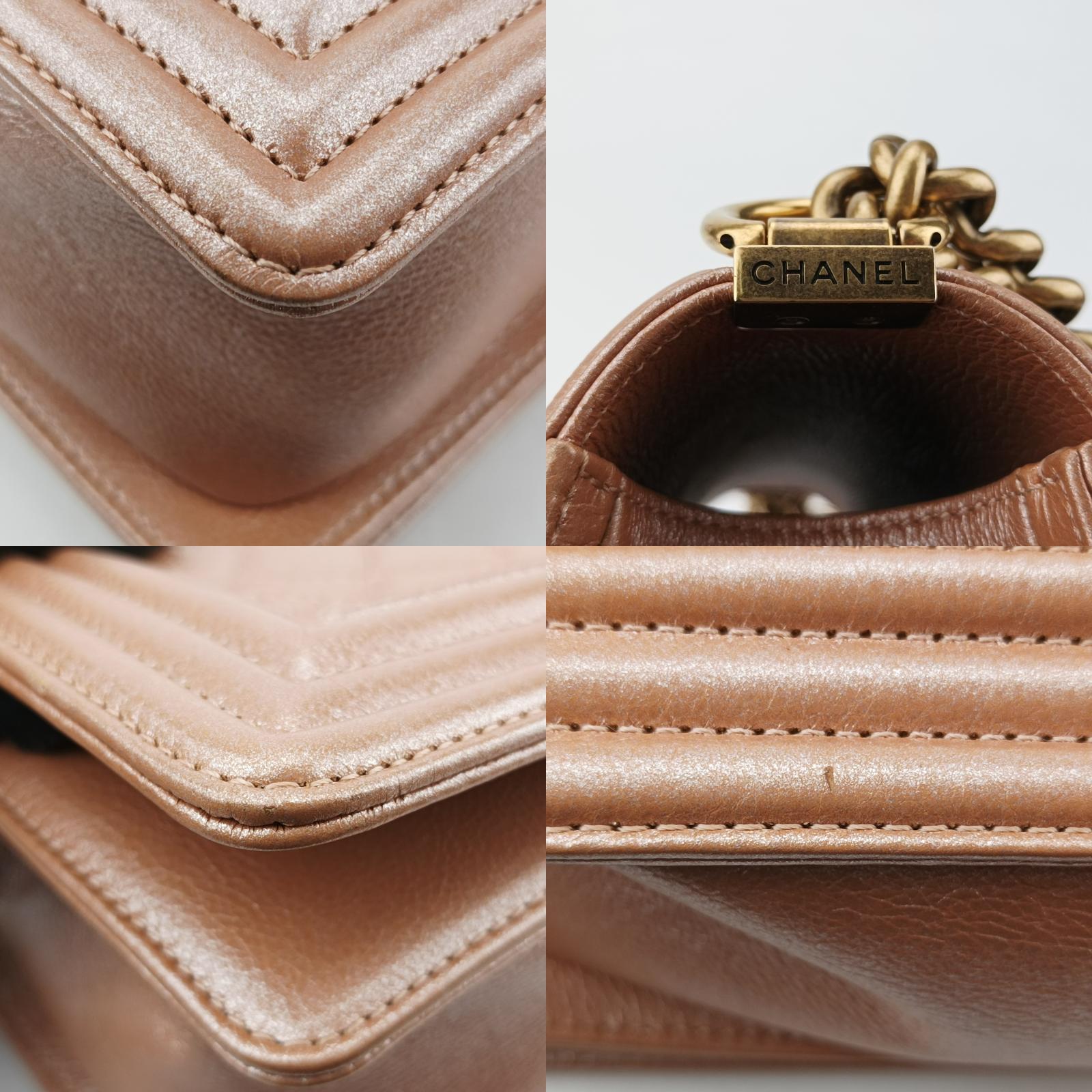 Pre-owned Chanel BOY CHANEL Golden¡Ápink lambskin A67086 shoulderbag | stylenewstar