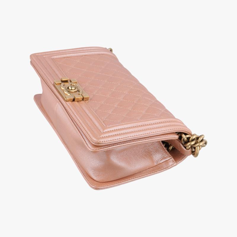 Pre-owned Chanel BOY CHANEL Golden¡Ápink lambskin A67086 shoulderbag | stylenewstar