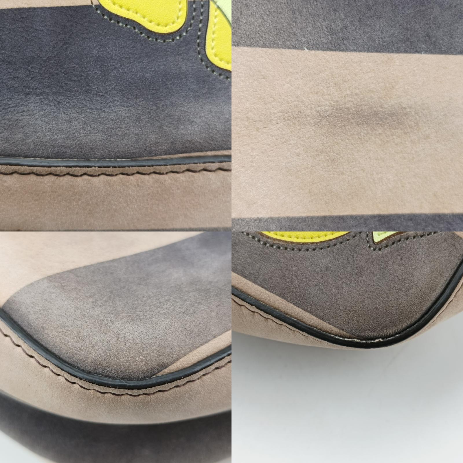 Pre-owned Fendi Baguette Multicolour Suede x leather 8BR600 shoulderbag | stylenewstar