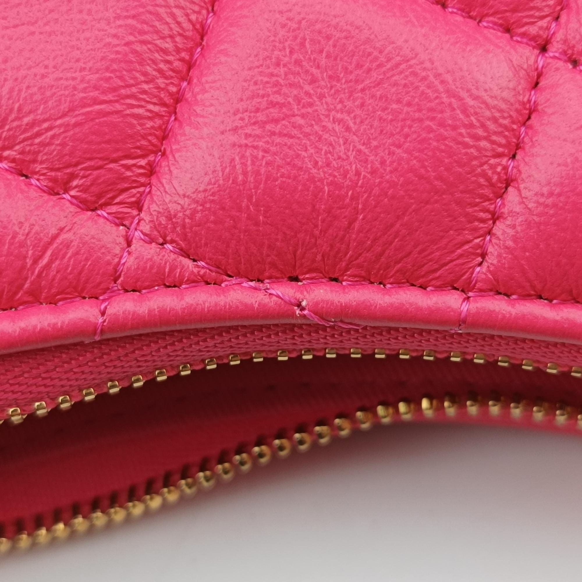 Pre-owned Chanel Around Hobo Matelasse Rose lambskin AS3917 shoulderbag | stylenewstar