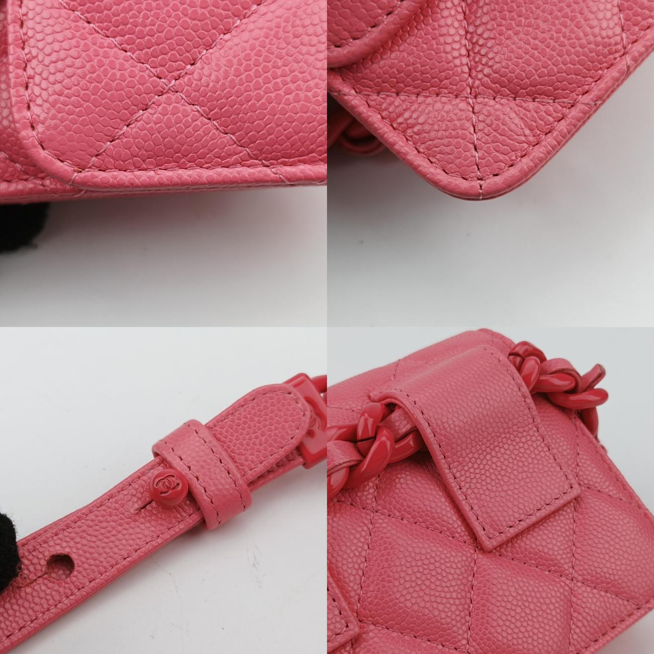 Pre-owned Chanel TRENDY CC¡¡ Pink caviar skin AP1955 bum bag/waist bag | stylenewstar