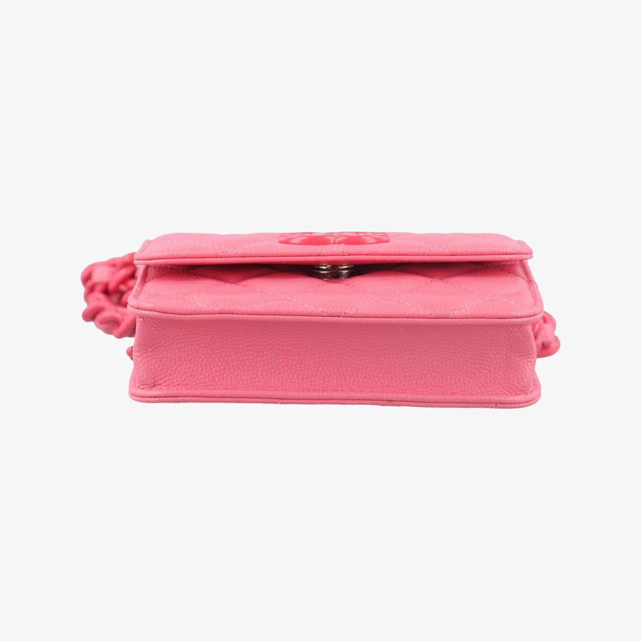 Pre-owned Chanel TRENDY CC¡¡ Pink caviar skin AP1955 bum bag/waist bag | stylenewstar