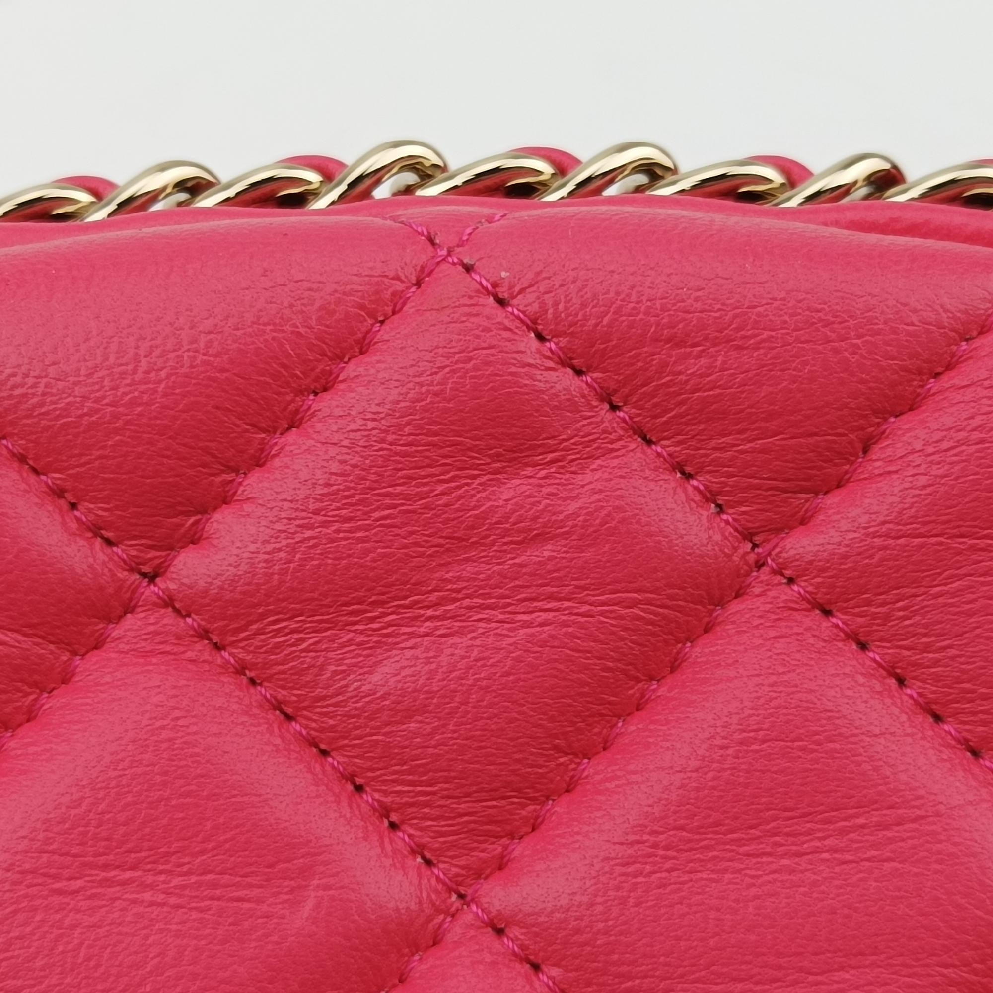 Pre-owned Chanel Around Hobo Matelasse Rose lambskin AS3917 crossbodybag | stylenewstar