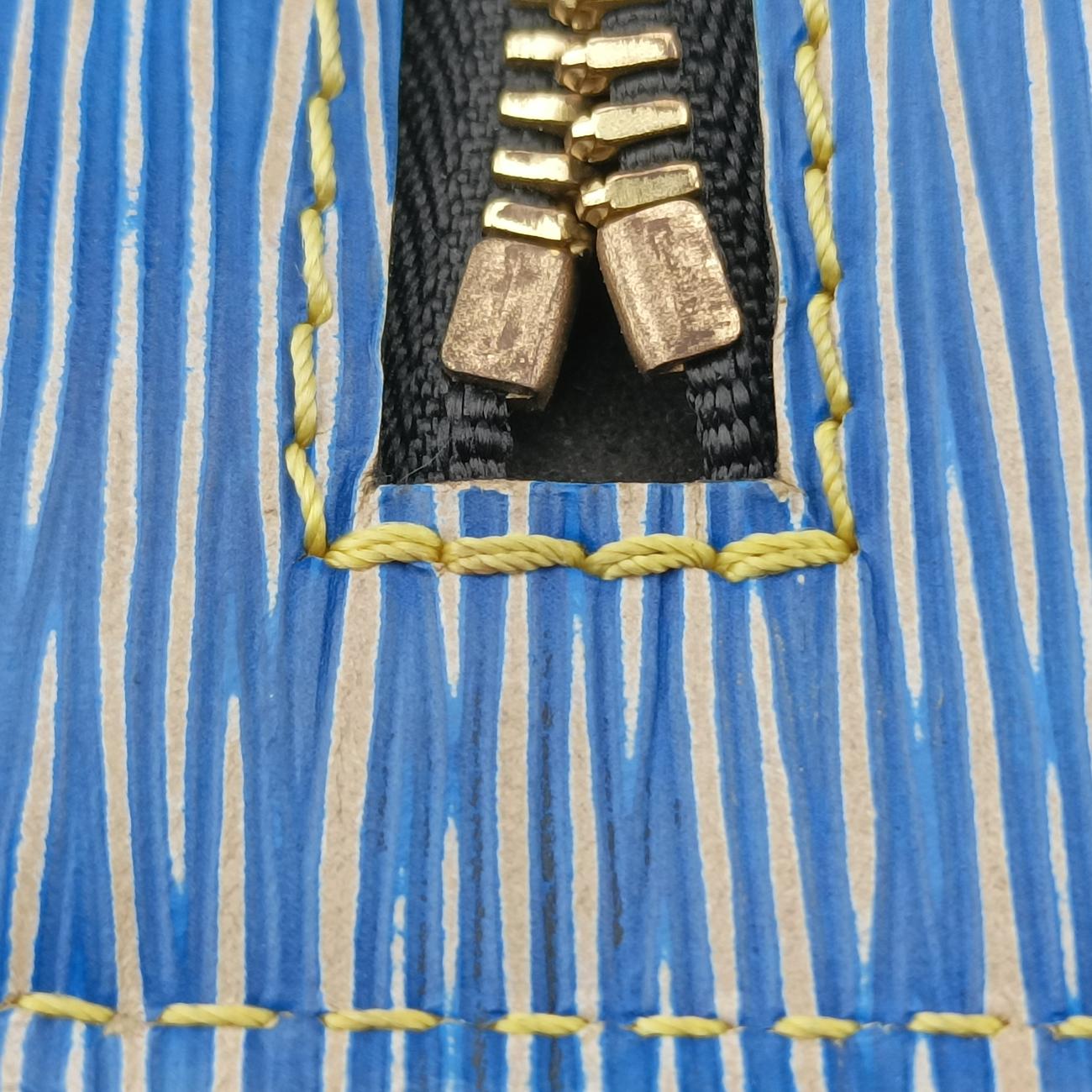 Pre-owned Louis Vuitton Pochette Métis MM brown×Denim Blue Monogram Reverse×Epi M52904 shoulderbag | stylenewstar