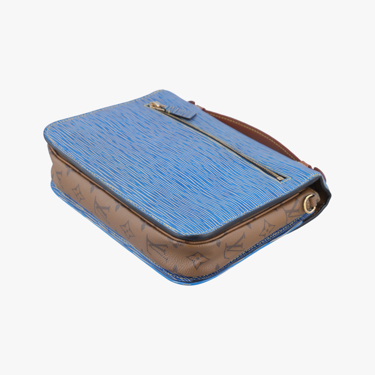 Pre-owned Louis Vuitton Pochette Métis MM brown×Denim Blue Monogram Reverse×Epi M52904 shoulderbag | stylenewstar