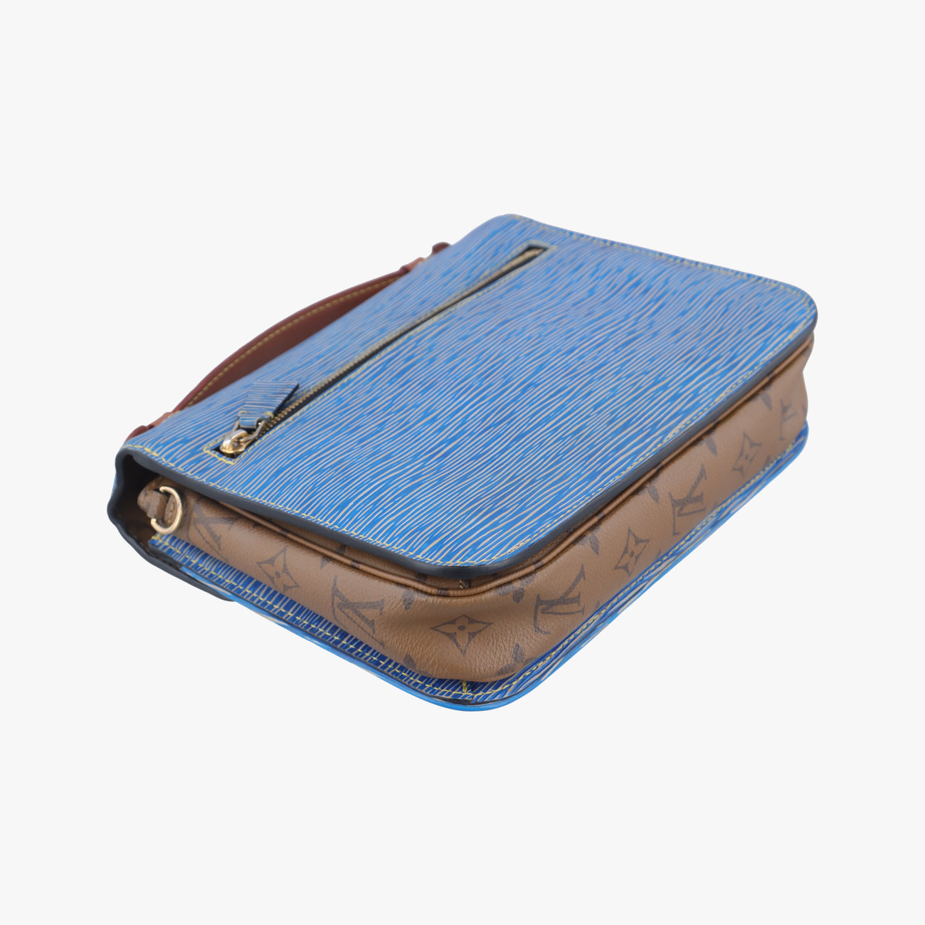 Pre-owned Louis Vuitton Pochette Métis MM brown×Denim Blue Monogram Reverse×Epi M52904 shoulderbag | stylenewstar