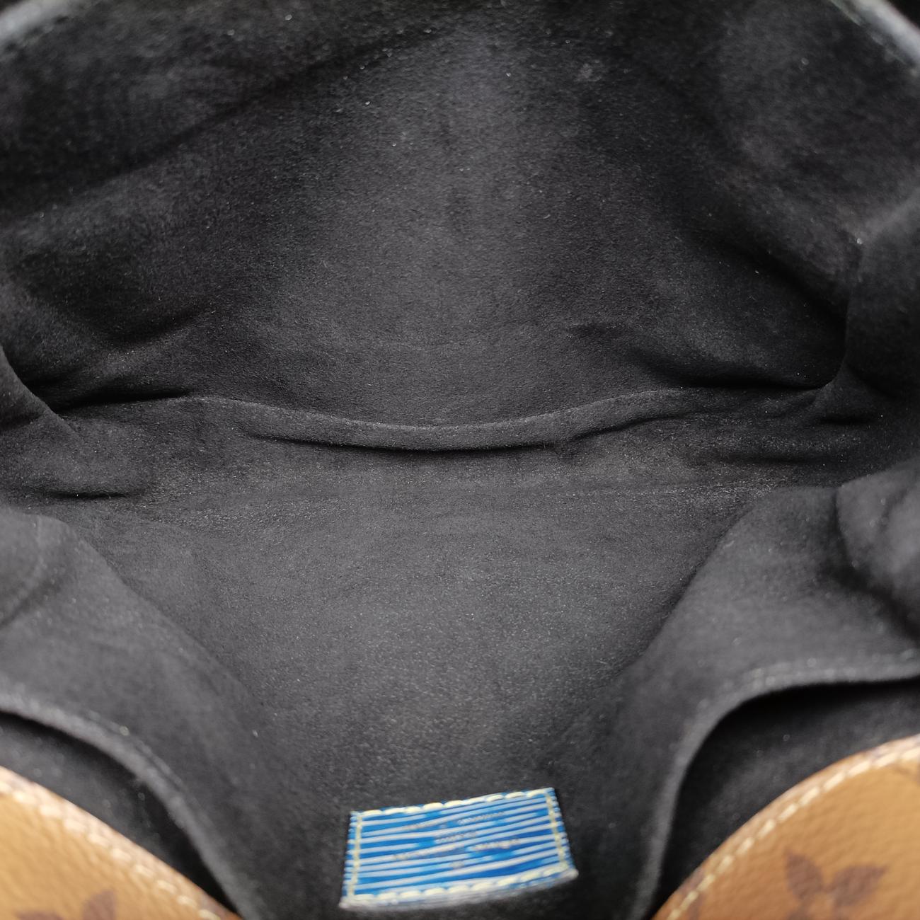 Pre-owned Louis Vuitton Pochette Métis MM brown×Denim Blue Monogram Reverse×Epi M52904 shoulderbag | stylenewstar