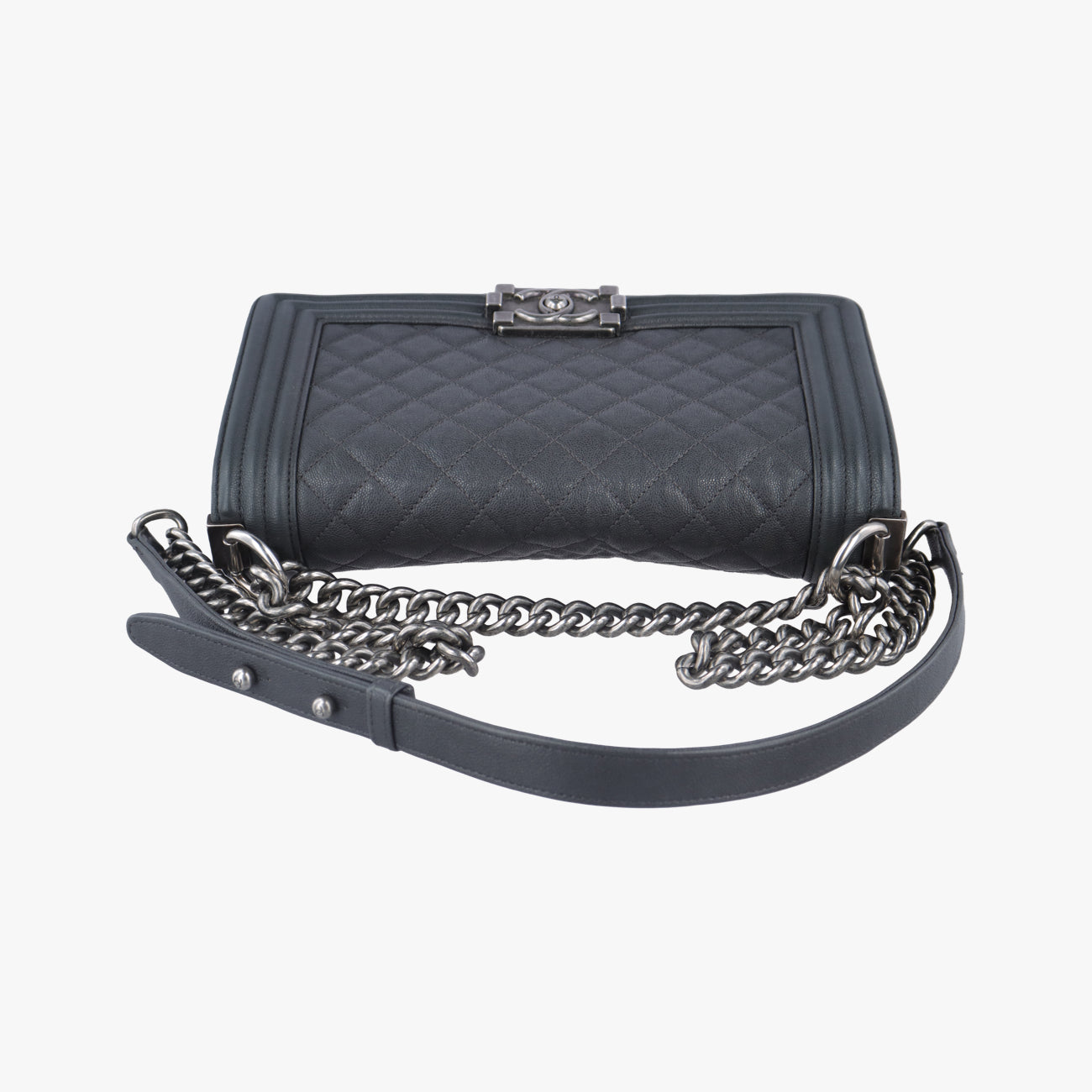 BOY CHANEL Grey caviar skin 26480755