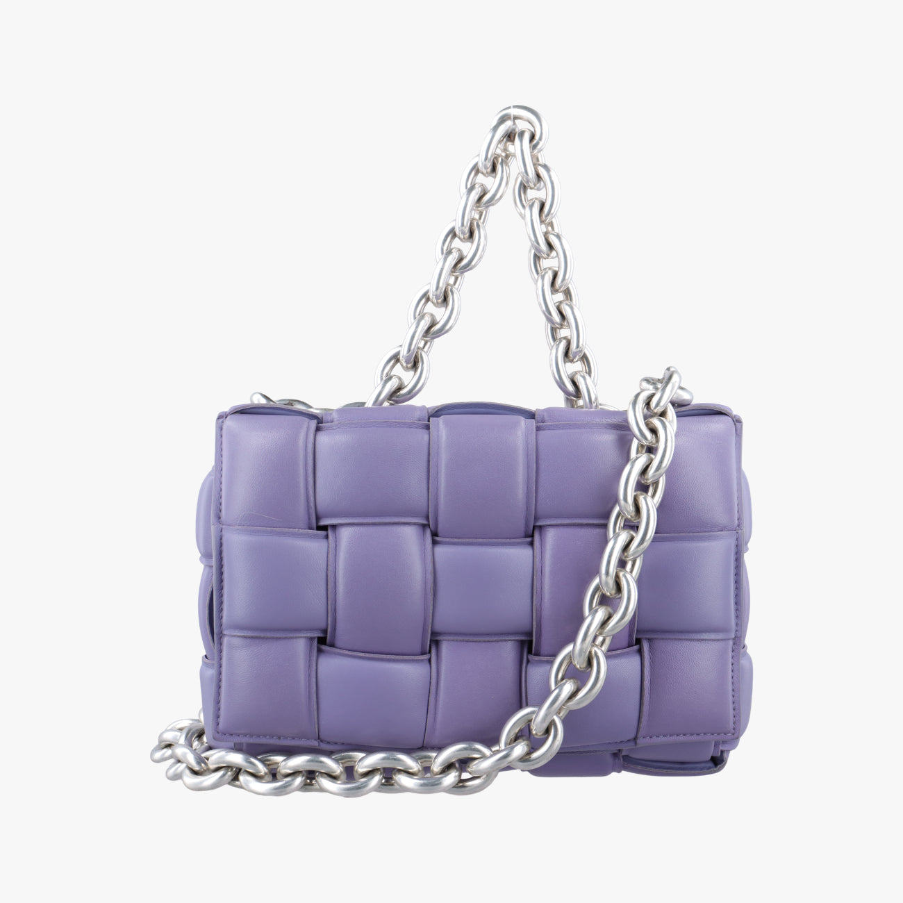 The Chain Cassette Purple lambskin B09351621D