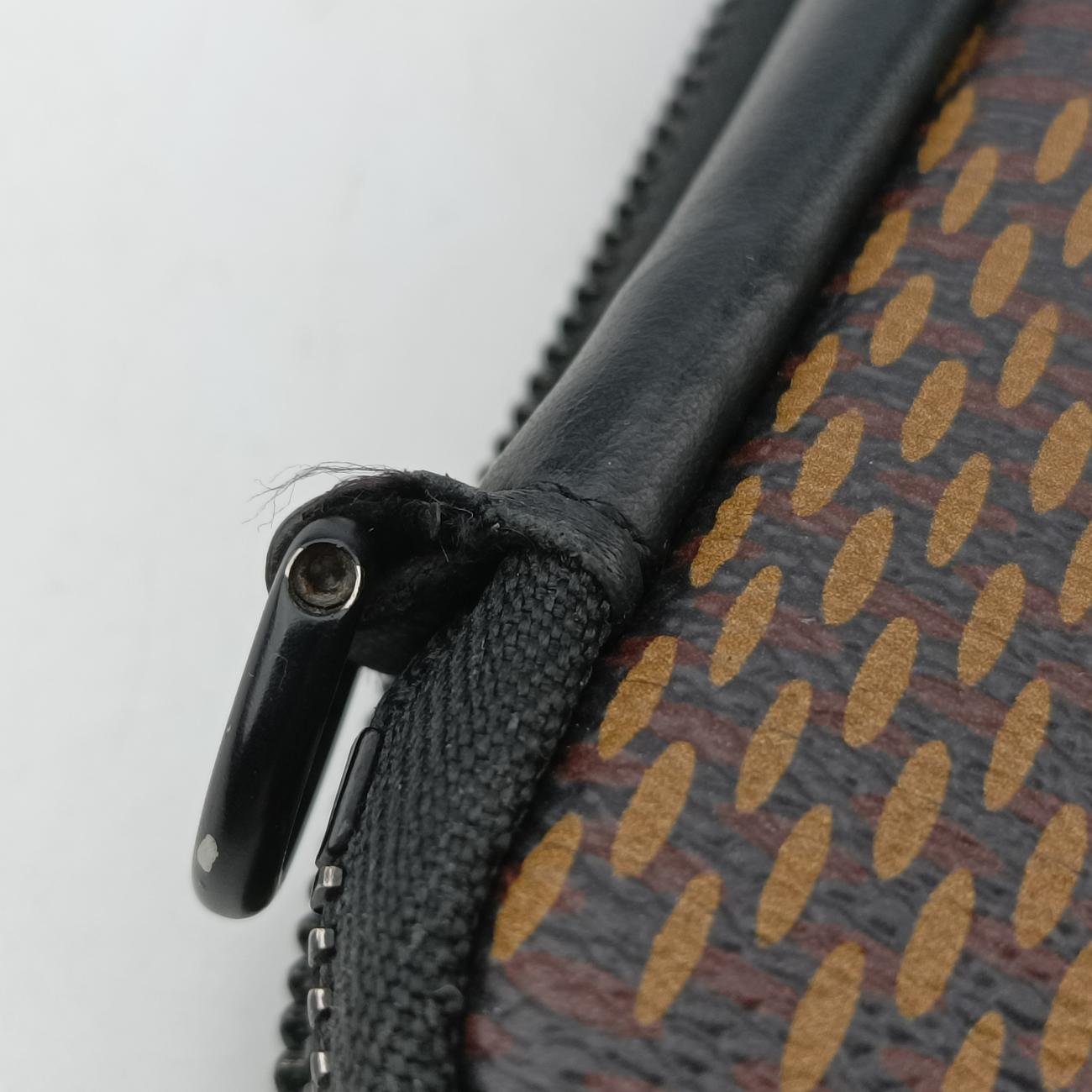 Pre-owned Louis Vuitton NIGO collaboration Double phone pouch EBENE Damier Giant N40377 shoulderbag | stylenewstar