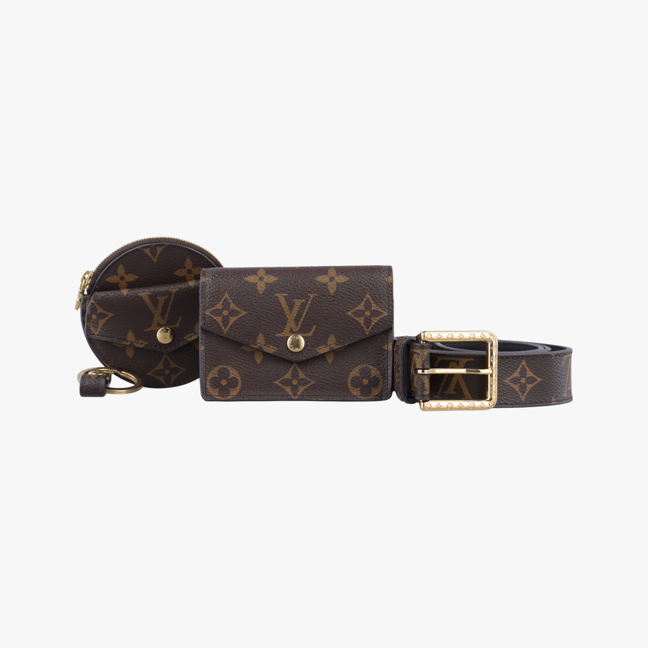 Pre-owned Louis Vuitton Daily Multi Pocket Belt Brown Monogram Canvas M0236U bum bag/waist bag | stylenewstar