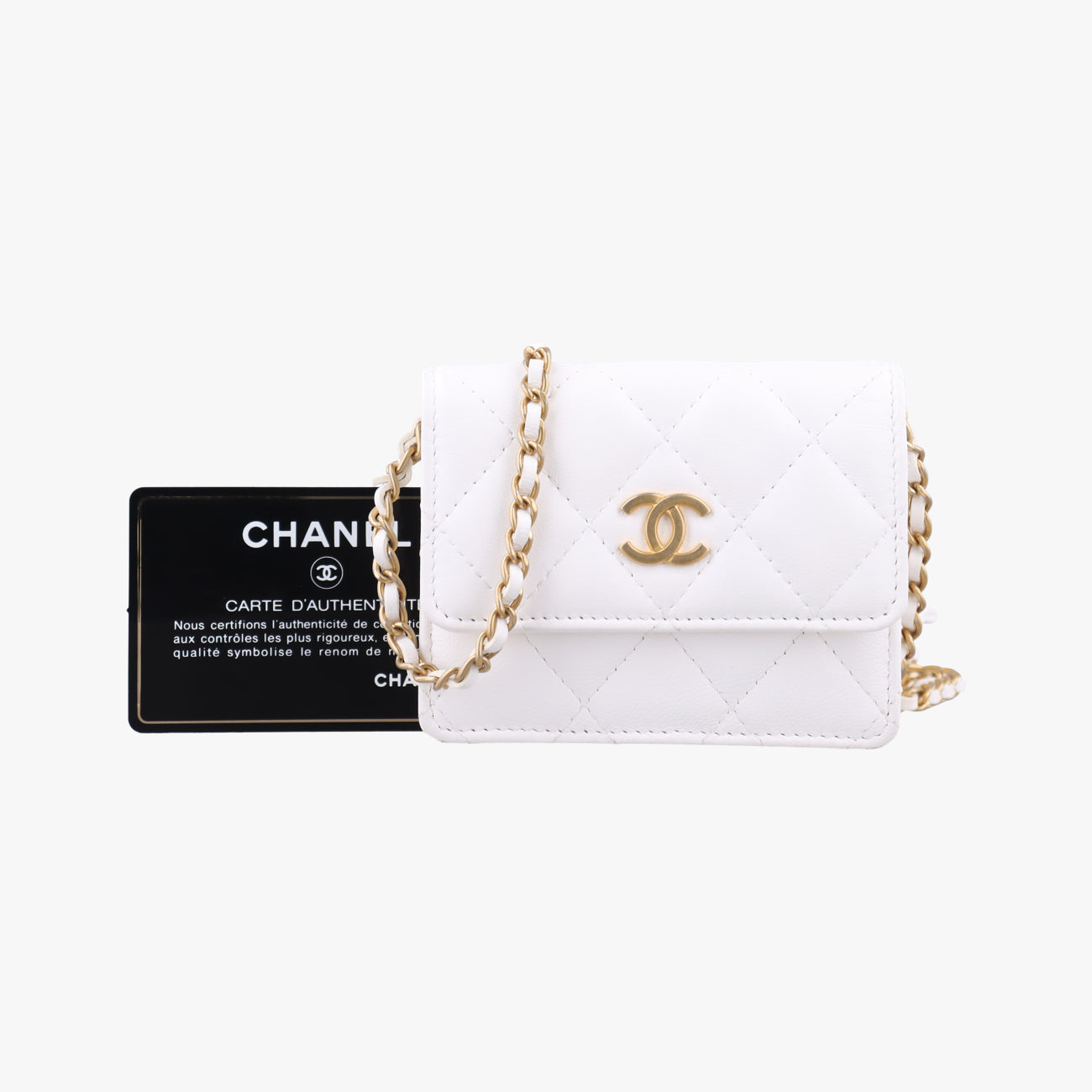 Matelasse coco mark White lambskin 30638768