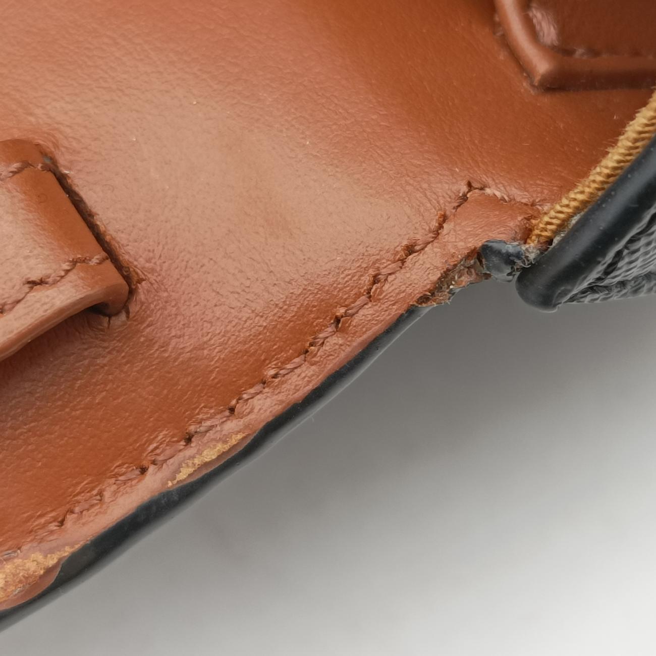 Vintage Celine Mini Triomphe Brown PVC coated canvas  shoulderbag | stylenewstar