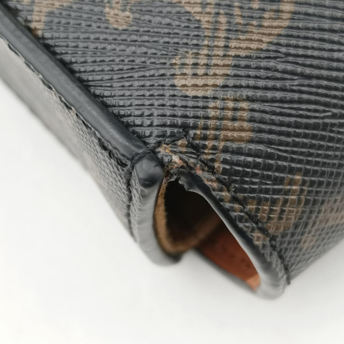 Vintage Celine Mini Triomphe Brown PVC coated canvas  shoulderbag | stylenewstar