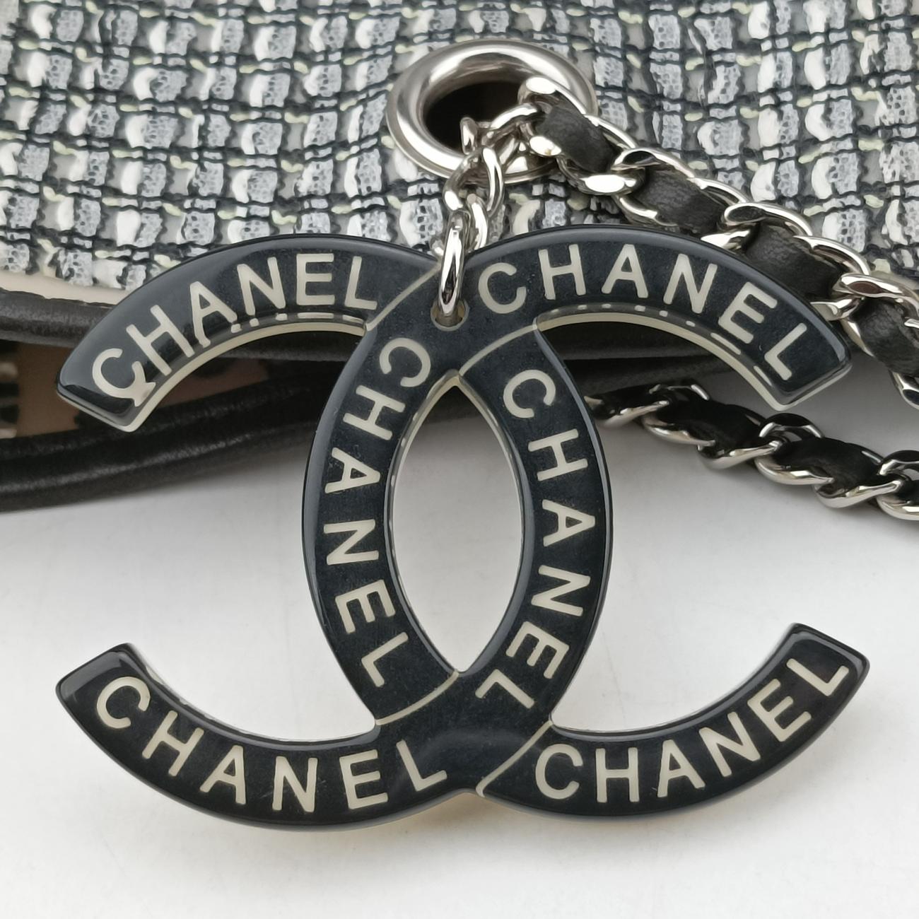 Pre-owned Chanel Patchwork Rubber Tote Multicolour Fabric × vinyl A50880 shoulderbag | stylenewstar