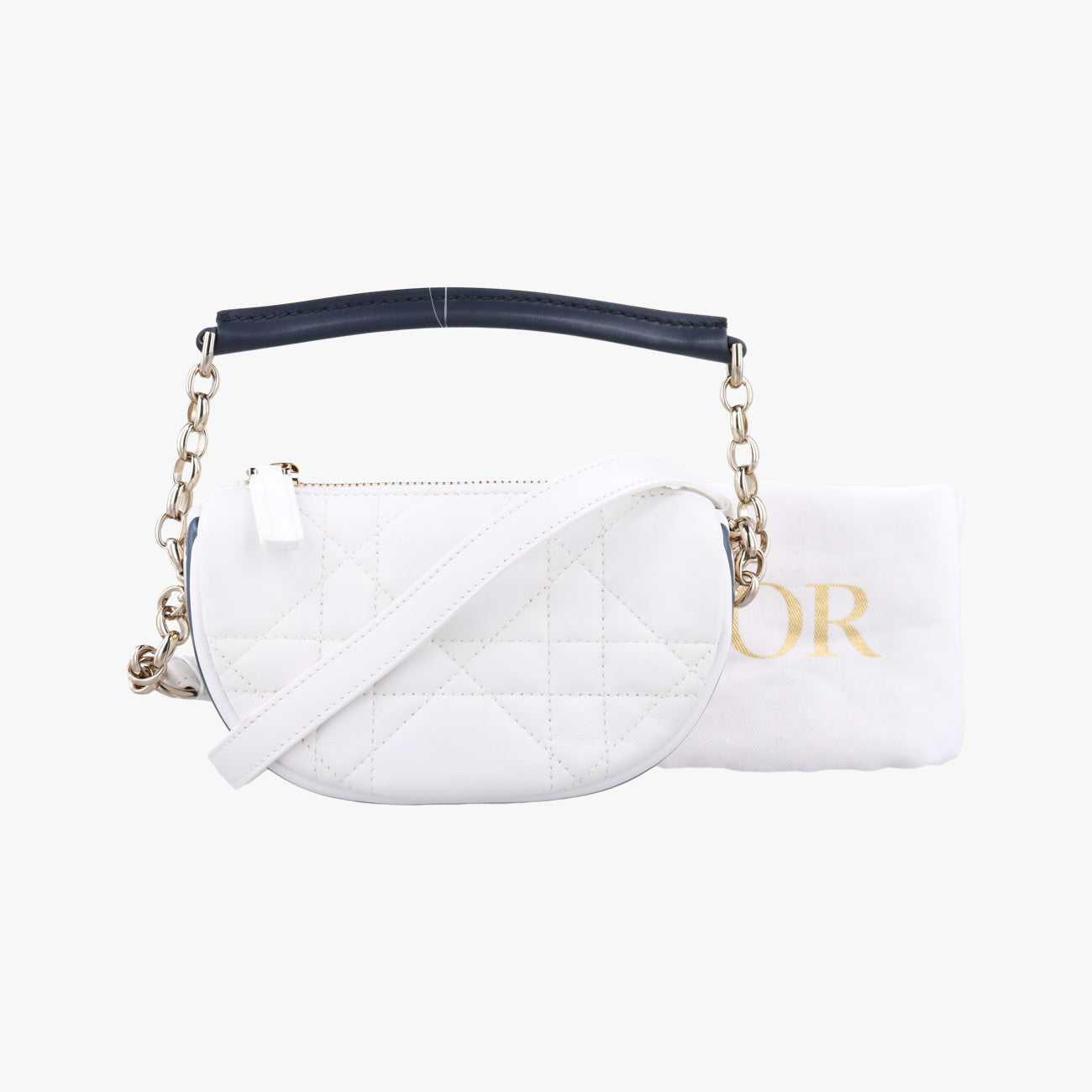 Cannage Vibe Hobo micro White lambskin 19-MA-0232
