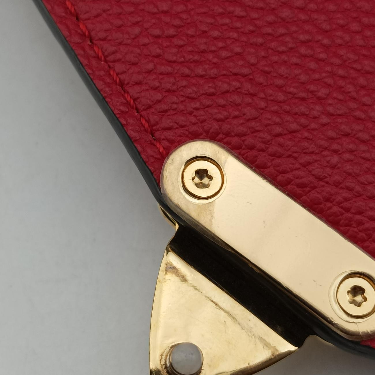 Pre-owned Louis Vuitton Pochette MéTIS MM Scarlet Red Monogram Empreinte M44155 shoulderbag | stylenewstar