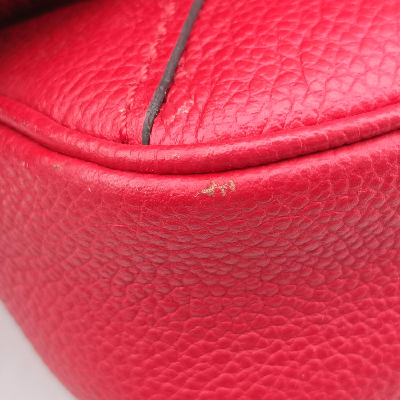 Pre-owned Louis Vuitton Pochette MéTIS MM Scarlet Red Monogram Empreinte M44155 shoulderbag | stylenewstar