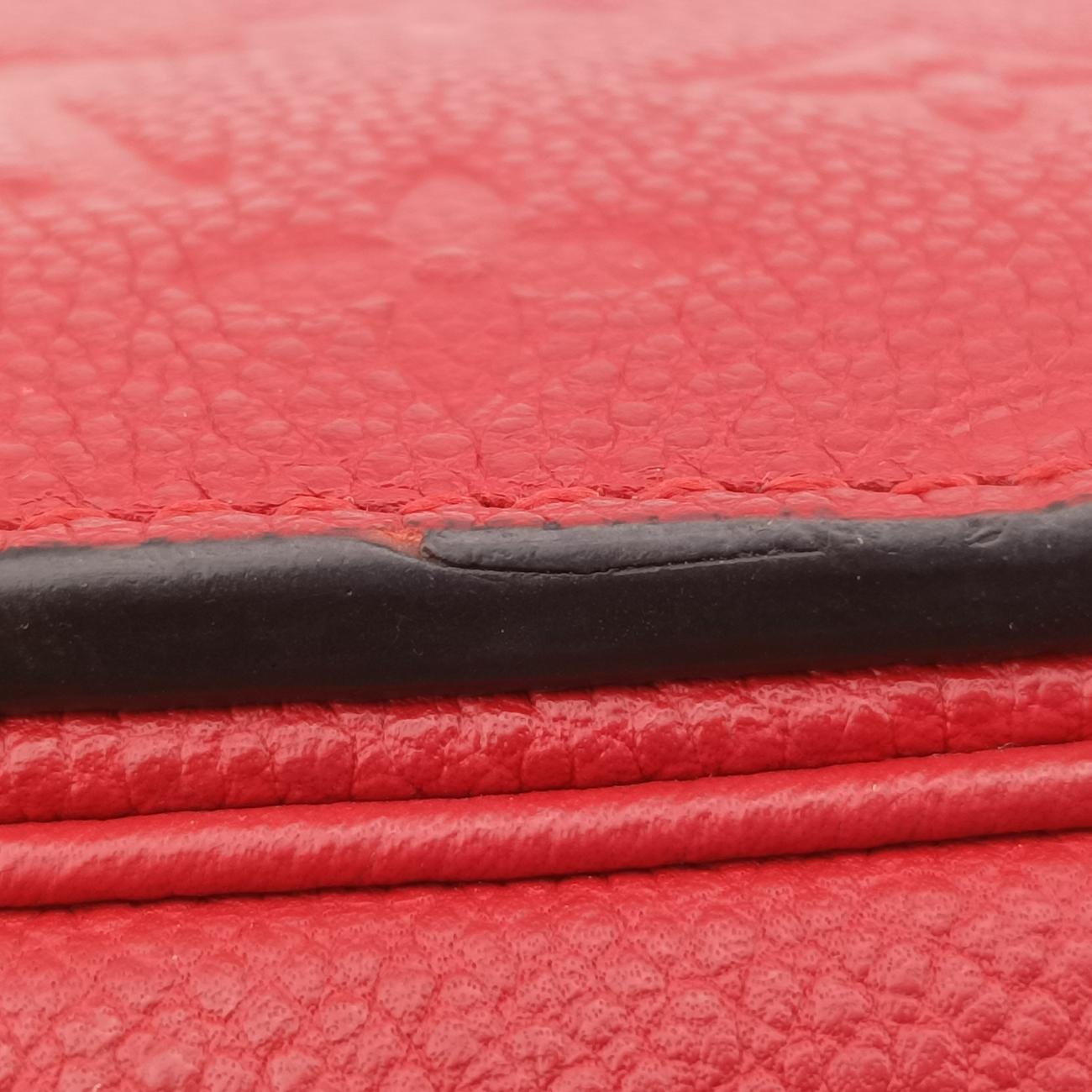 Pre-owned Louis Vuitton Pochette MéTIS MM Scarlet Red Monogram Empreinte M44155 shoulderbag | stylenewstar