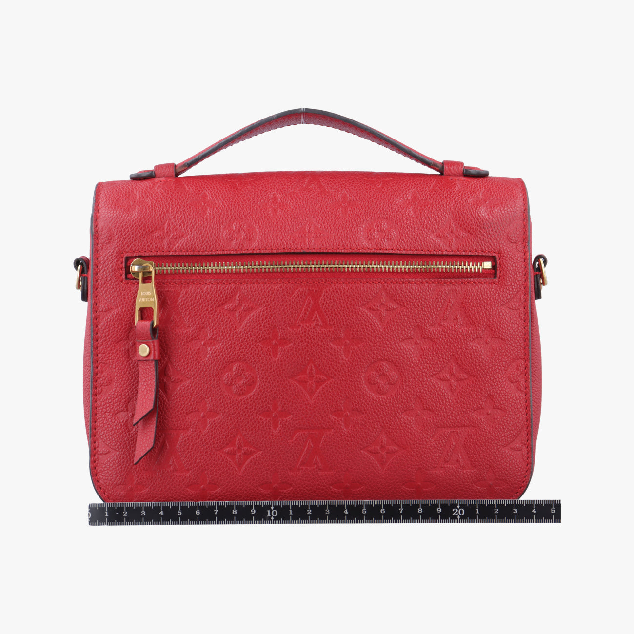 Pre-owned Louis Vuitton Pochette MéTIS MM Scarlet Red Monogram Empreinte M44155 shoulderbag | stylenewstar