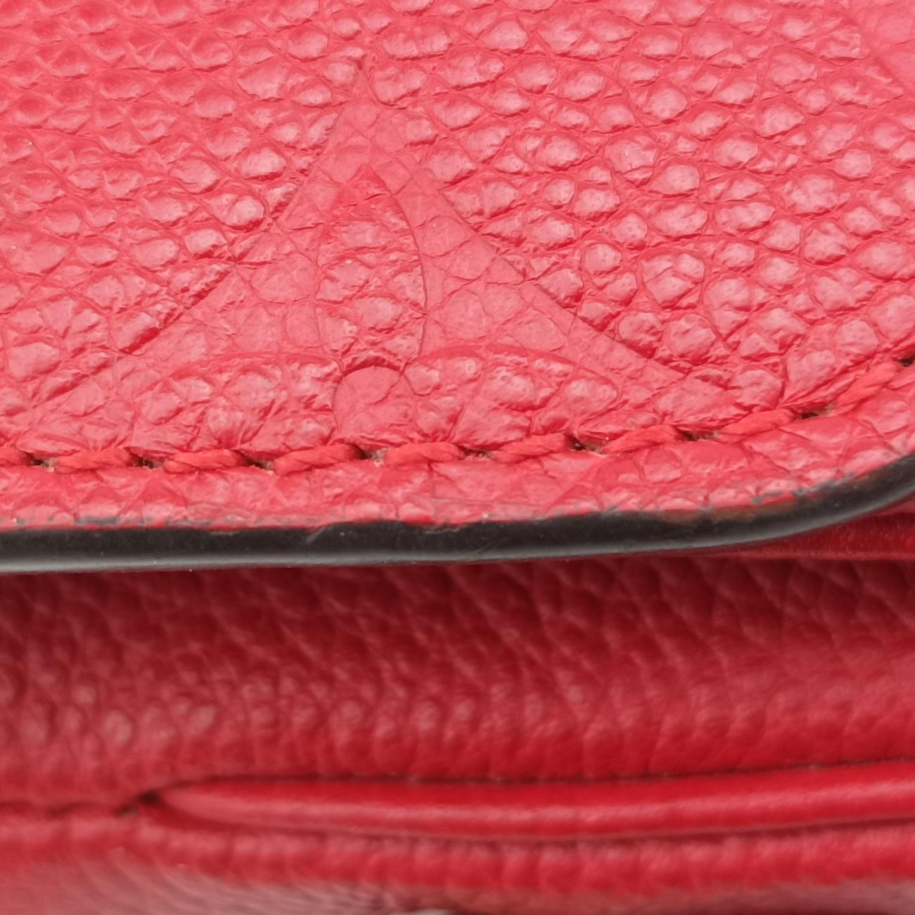 Pre-owned Louis Vuitton Pochette MéTIS MM Scarlet Red Monogram Empreinte M44155 shoulderbag | stylenewstar