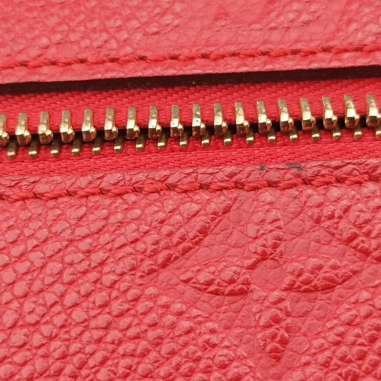 Pre-owned Louis Vuitton Pochette MéTIS MM Scarlet Red Monogram Empreinte M44155 shoulderbag | stylenewstar